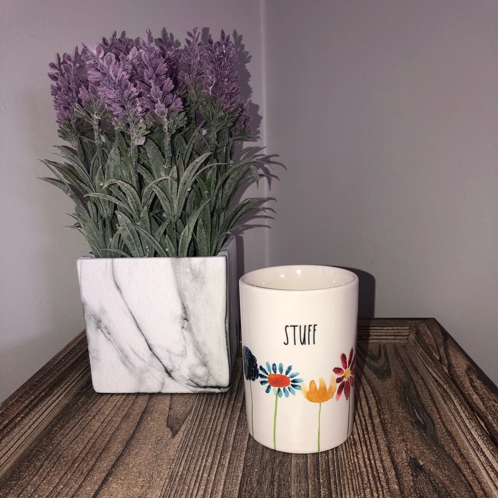 Rae Dunn Floral Container
